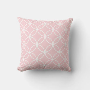 Almofada Bonito rosa e verde de maçã reversível