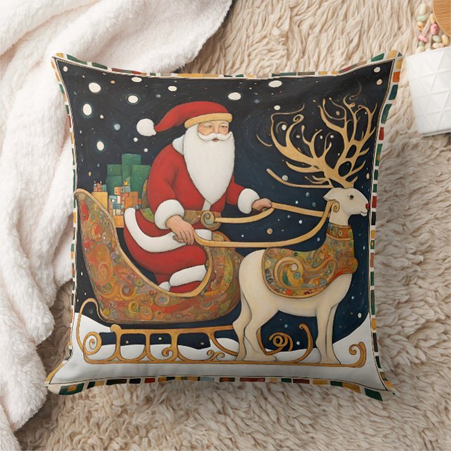Almofada Bonito Sleigh de Natal (Cobertor)