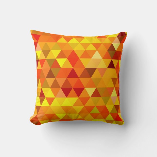 Almofada Bonito Triângulo padrão I + suas ideias (Frente)
