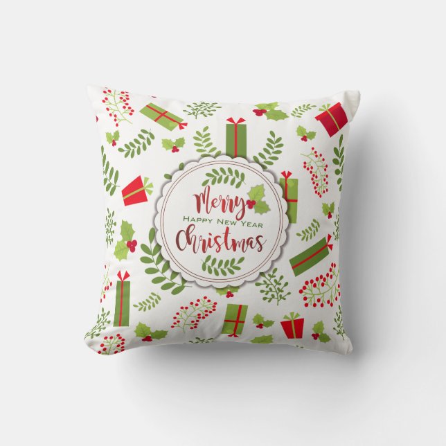 Almofada Bonitos presentes de Natal (Frente)