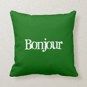 Almofada Bonjour - travesseiro decorativo