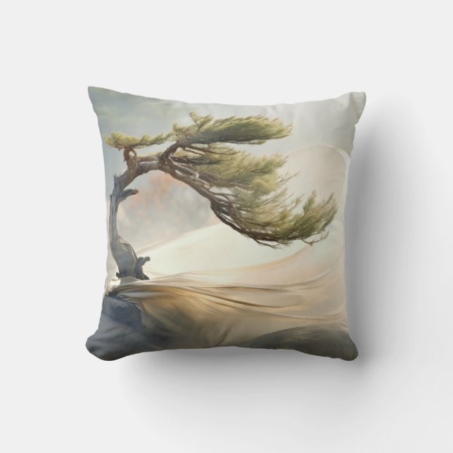 Almofada Bonzai Plant Wind Tranquil Peaceful (Frente)