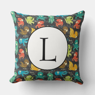 Almofada Boo Octopus Multicolor Kids Clothing & Décor