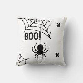 Almofada BOO! Spider & Web Halloween Throw Pillow