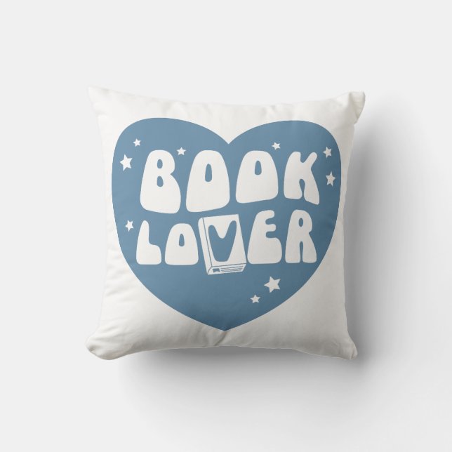 Almofada Book Lover Heart (Frente)