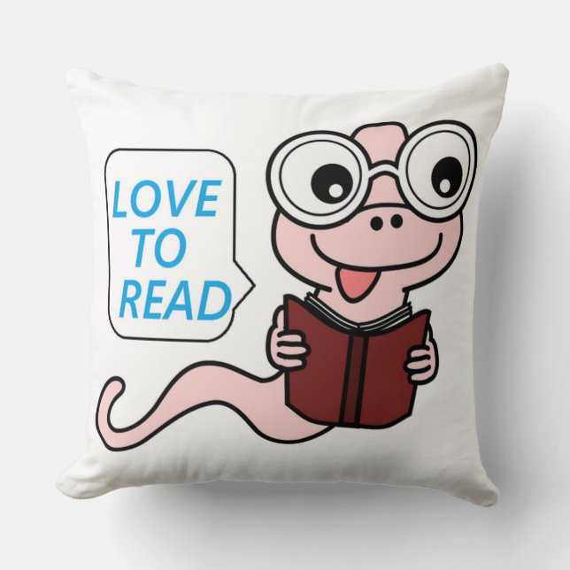 ALMOFADA BOOKWORM "AMOR LER" (Frente)