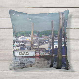 Almofada Boothbay Harbor Maine Boats ao ar livre