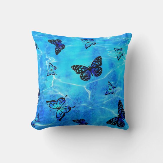 Almofada Borboleta Azul (Frente)