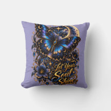 Borboleta Celestial "Deixe Sua Alma Brilhar" Almof