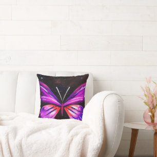 Almofada Borboleta celestial fundo preto