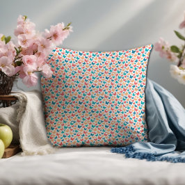 Almofada Borboleta contemporânea rosa branca-branca-branca-