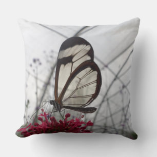 Almofada Borboleta de vidro no Travesseiro decorativo da fl