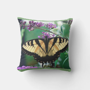Almofada Borboleta e Flor de Fotografia Moderna e Cuja Flor