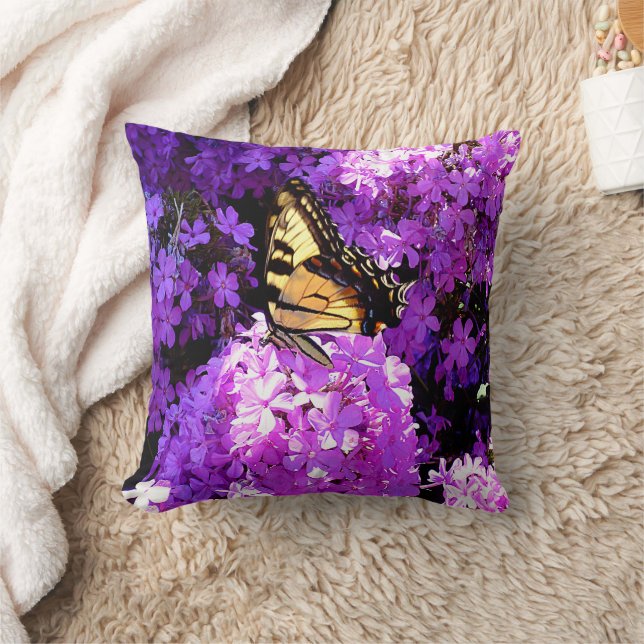 Almofada Borboleta e Phlox (Cobertor)