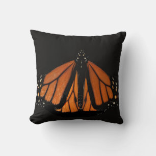 Almofada Borboleta Monarca na chave de Laranja