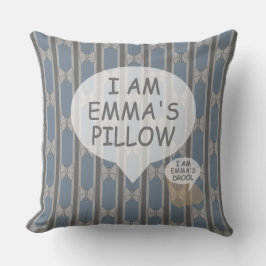 Almofada Borboleta personalizável divertida e Rico riscada