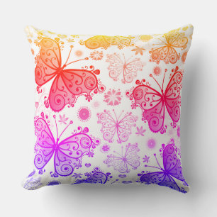 Almofada Borboleta Retro Hippy Trippy