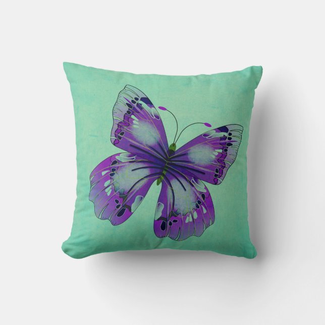 Almofada Borboleta Roxa (Frente)