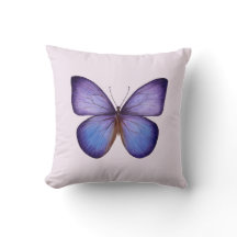 Borboleta Roxa em Aquarela Elegante