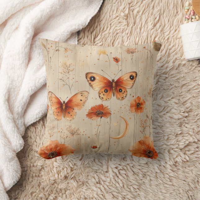 Almofada Borboleta Selvagem Vintage (3) (Cobertor)