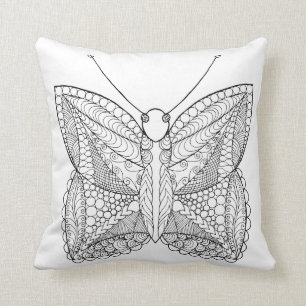 Almofada Borboleta tropical inspirada do design