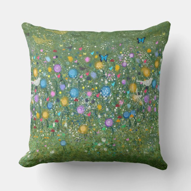 Almofada Borboletas do Jardim Flor KiniArt (Frente)