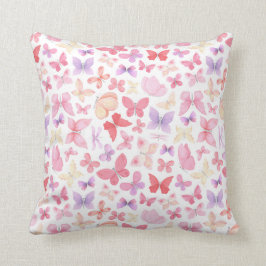 Almofada Borboletas Rosa Roxo Amarelo