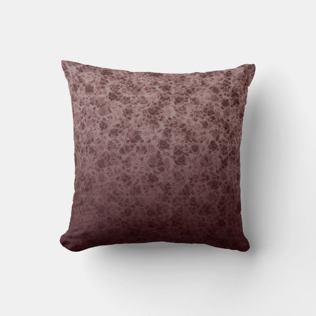 Almofada Bordeaux flowers degraded pillow (Frente)
