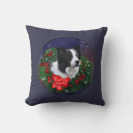 Almofada Border Collie Christmas