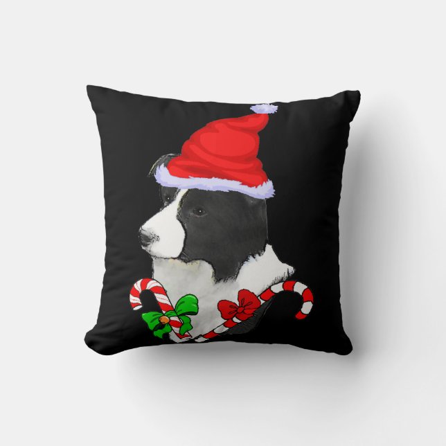 Almofada Border Collie Christmas (Frente)