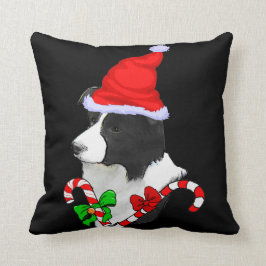 Almofada Border Collie Christmas