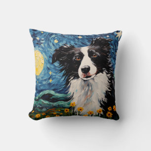 Almofada Border Collie Starry Night