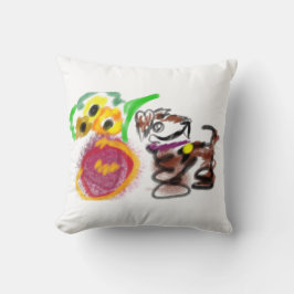 Almofada Border Collie sunflowers 