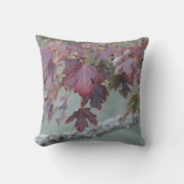 Almofada Borgonha E Cinza Azul