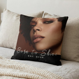 Almofada Born to Shine Photo Script