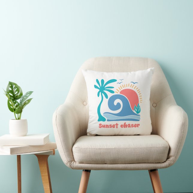 Almofada Borracha Sunset Retro Boho Summer (Cadeira)