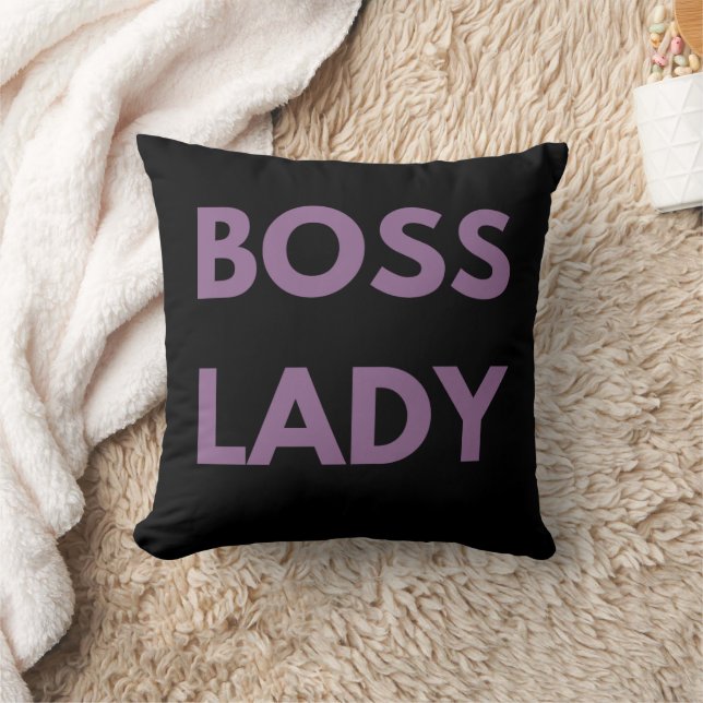 Almofada Boss Lady Purple Letters (Cobertor)