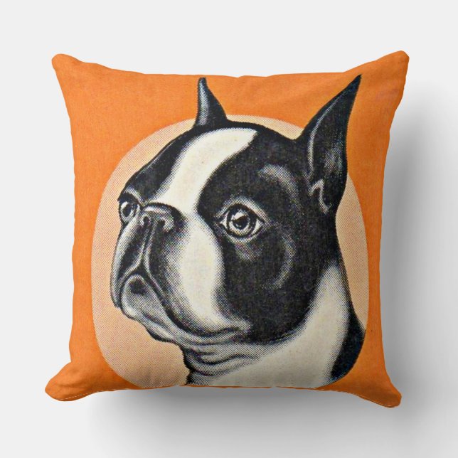 Almofada Boston terrier (Frente)