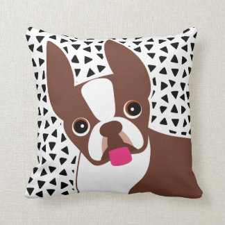Almofada Boston Terrier Brown ou Red Coated Dog