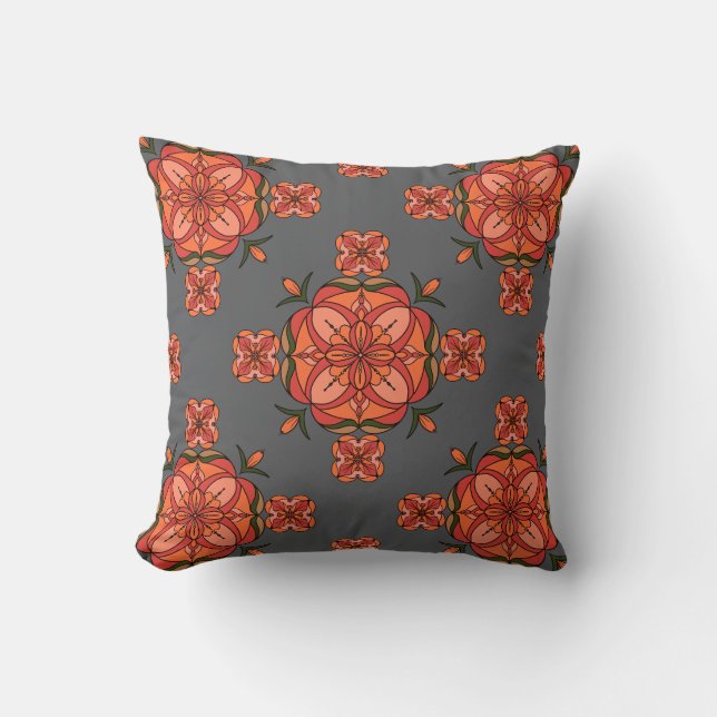 Almofada Botanic Bloom Throw Pillow (Frente)