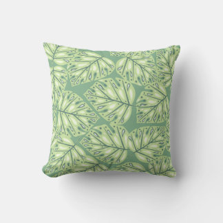 Almofada Botanic jungle seamless pattern in pastel green co