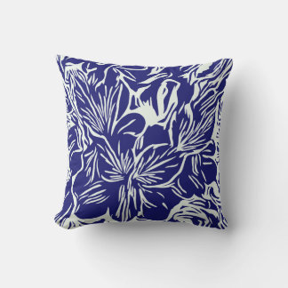Almofada botânica das flores abstrato tropicais