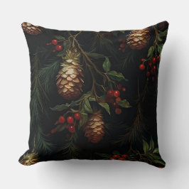 Almofada Botânica de Balé de Natal Sombreado