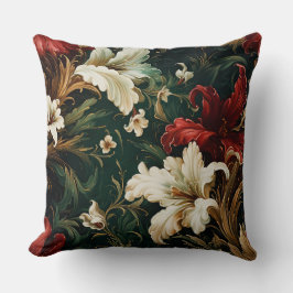 Almofada Botânica de Balé de Natal Sombreado