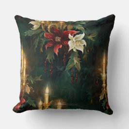 Almofada Botânica de Balé de Natal Sombreado