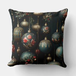 Almofada Botânica de Encantamento de Feriado em Crepúsculo