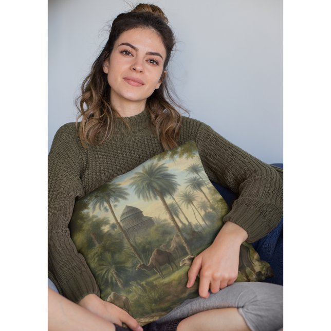 Almofada Botânica: dromedários na selva (Criador carregado)