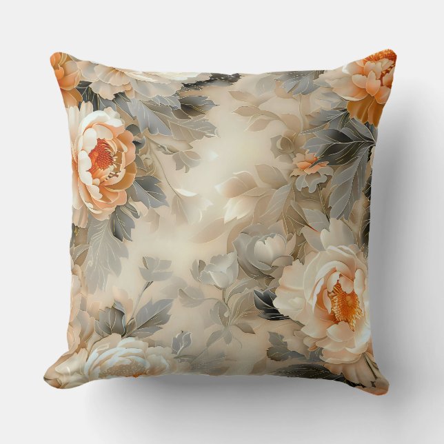 Almofada Botânica Velvet Fall Whispers (Frente)