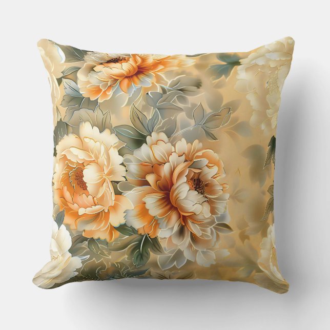 Almofada Botânica Velvet Fall Whispers (Frente)