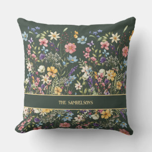 Almofada Botânica Verde Salvia Personalizada